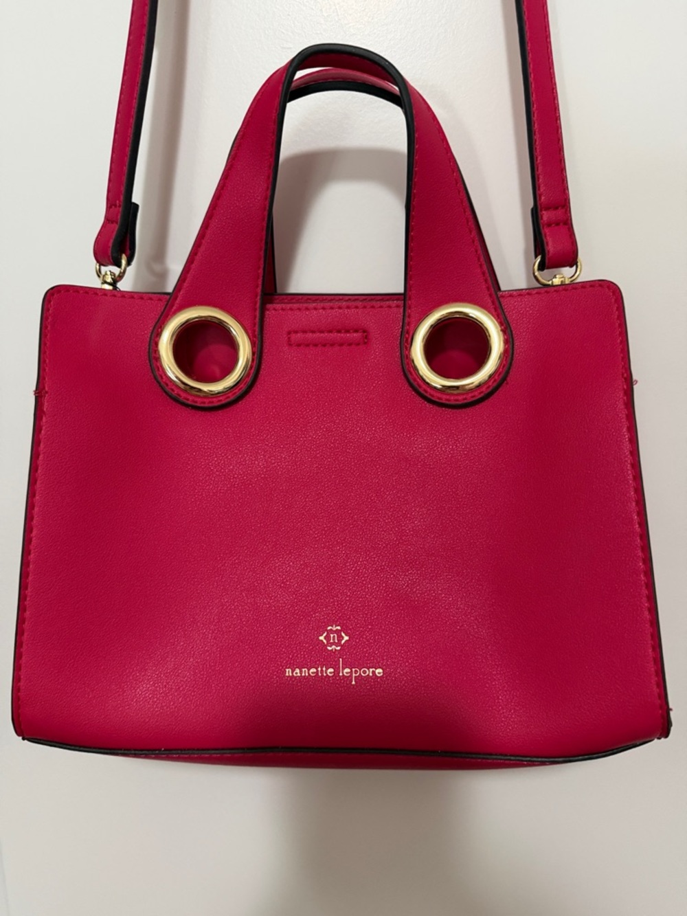 Fuschia Pink Nanette Lepore Crossbody Bag NWOT